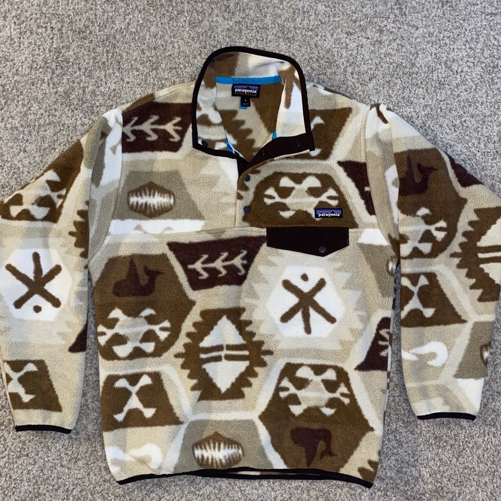 Patagonia Synchilla rare Snap T Fleece Cave El Cap
